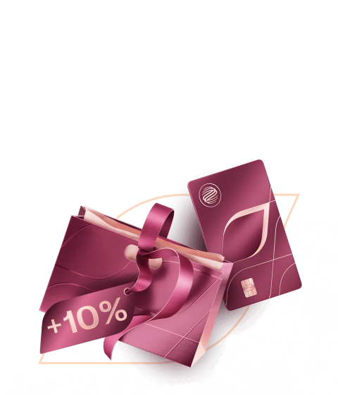 На 10% больше кэшбэка 