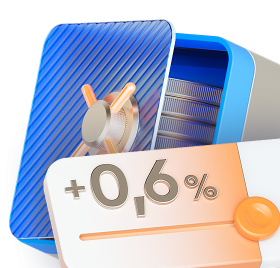 До +0,6% к ставке депозита